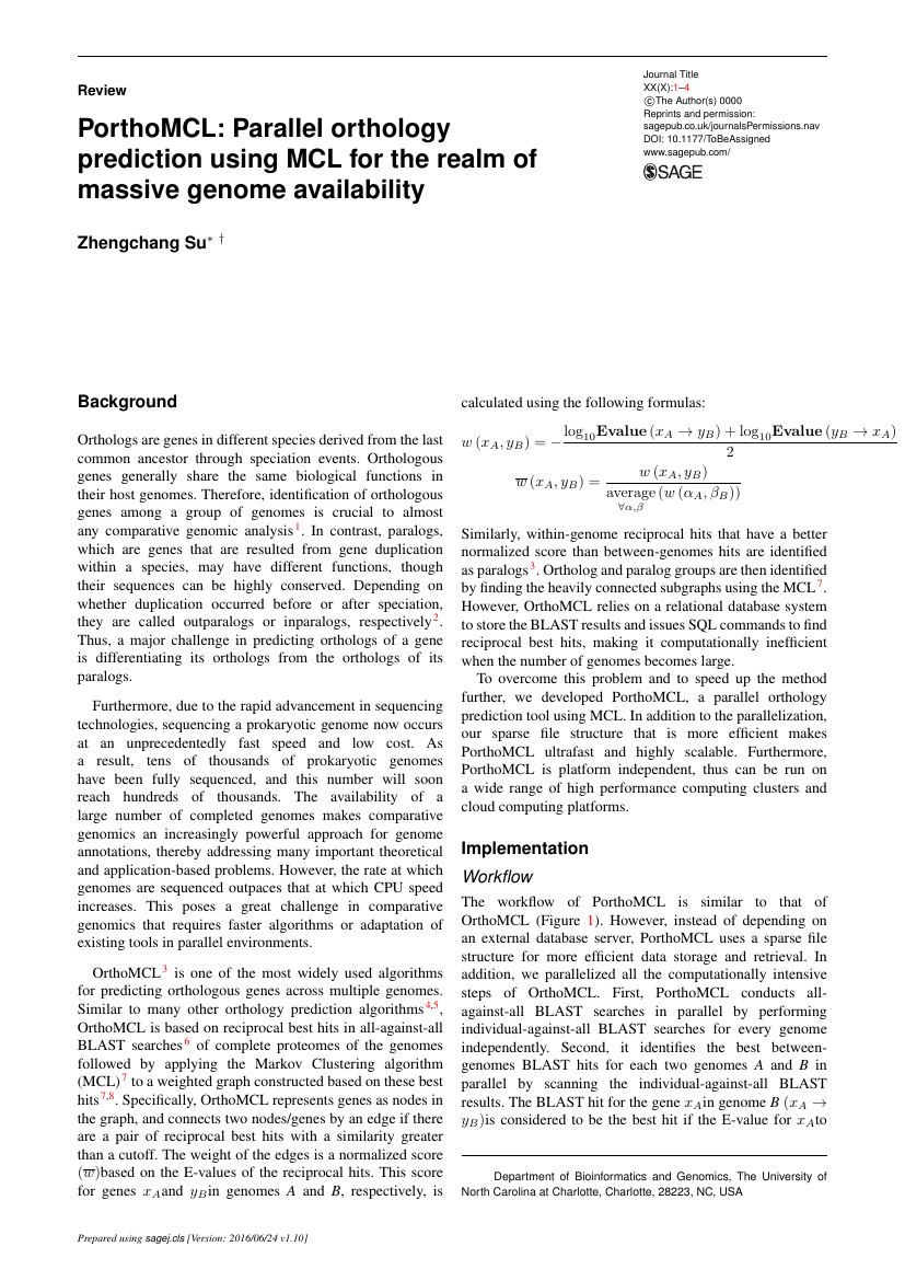 Example of Prosthetics and Orthotics International format