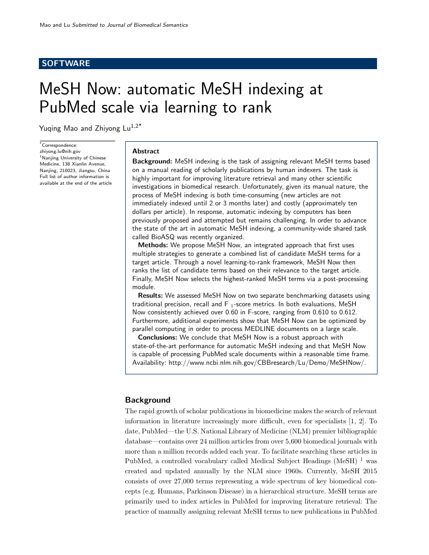 Example of Journal of Occupational Medicine and Toxicology - review format