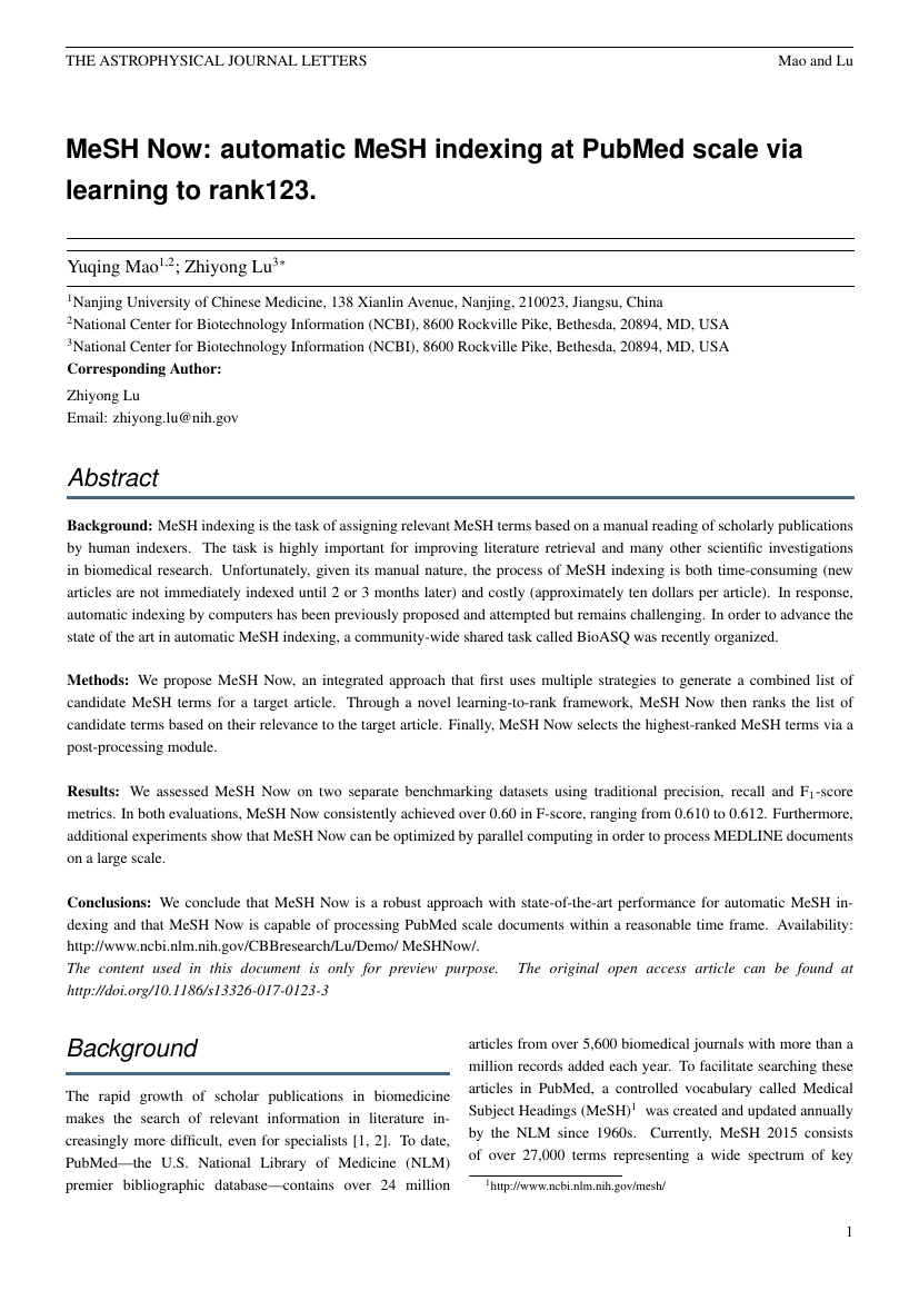 Example of JMIR Medical Education format