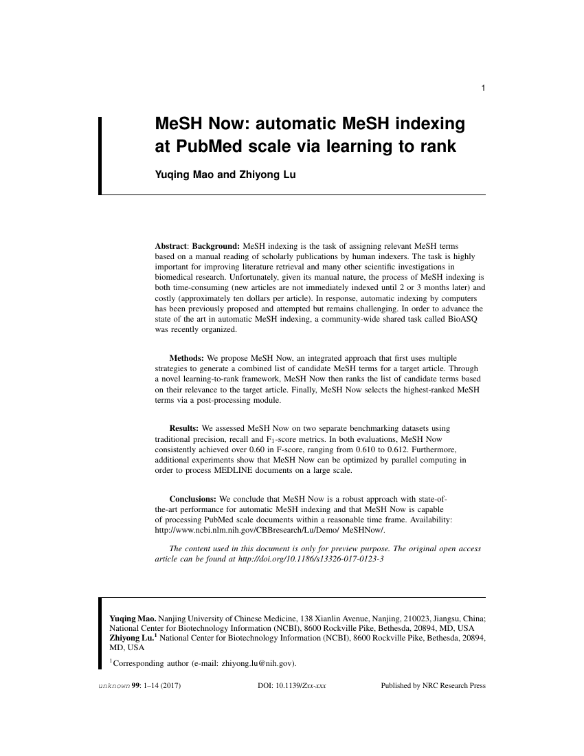 Example of Canadian Journal of Microbiology format