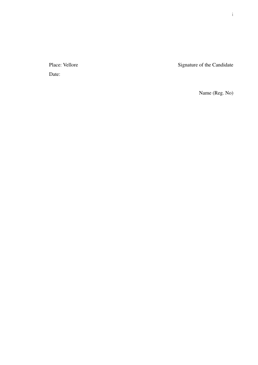 vit template for vit project report template example of project report format