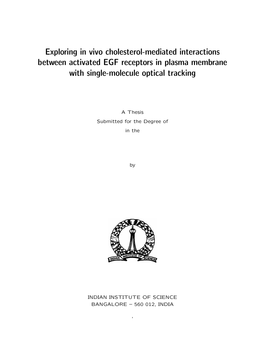 Example of Template for IISc Thesis format