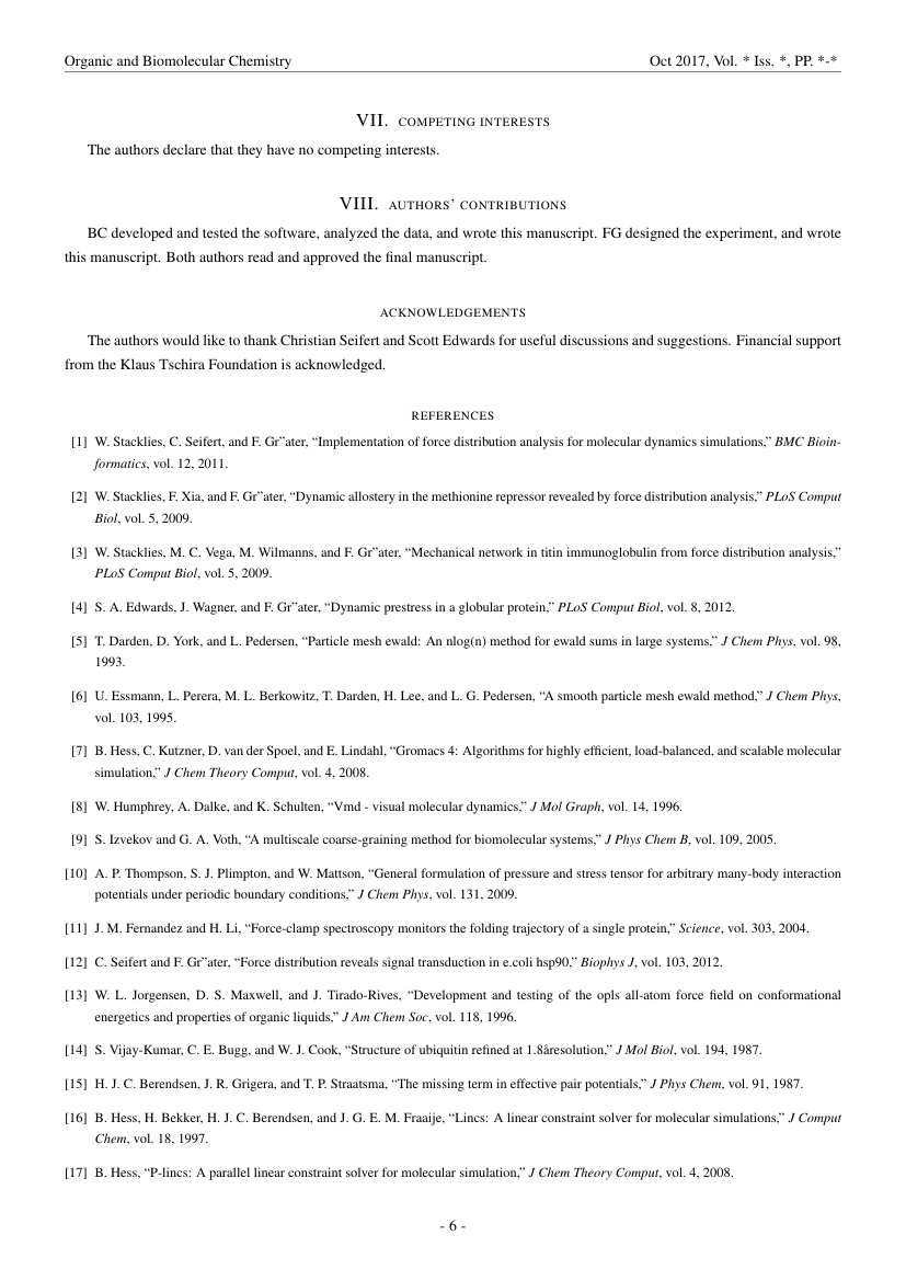 Example of Biomedical Engineering Research format