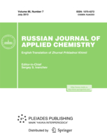 Russian Journal of Applied Chemistry template (Springer)
