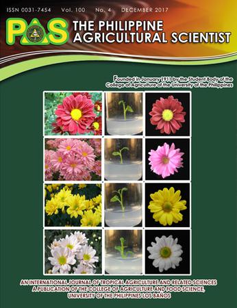 The Philippine Agricultural Scientist template (University of the Philippines Los Baos)