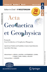 Acta Geodaetica et Geophysica template (Springer)