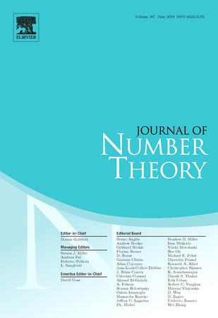 Journal of Number Theory template (Elsevier)