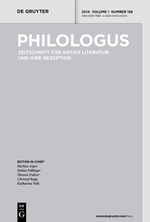 Philologus template (De Gruyter)