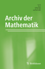 Archiv der Mathematik template (Springer)