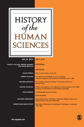 History of the Human Sciences template (SAGE)