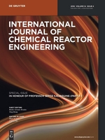 International Journal of Chemical Reactor Engineering template (De Gruyter)