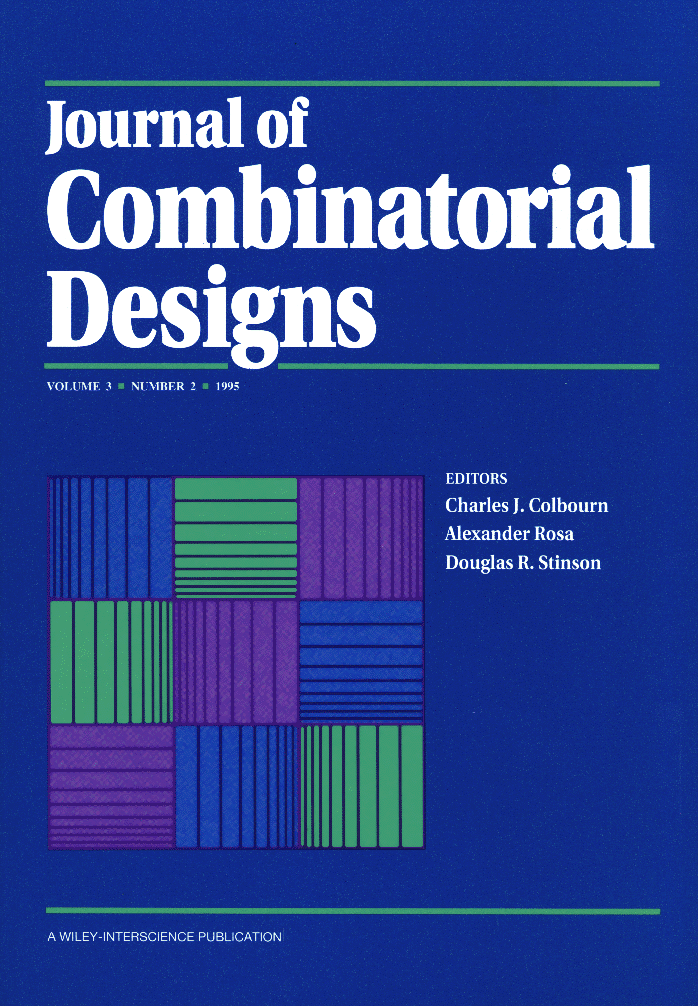 Journal of Combinatorial Designs template (Wiley)