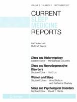 Current Sleep Medicine Reports template (Springer)
