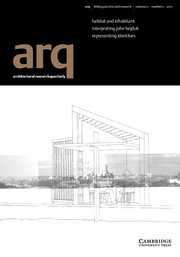 arq: Architectural Research Quarterly template (Cambridge University Press)