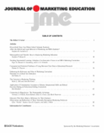 Journal of Marketing Education template (SAGE)