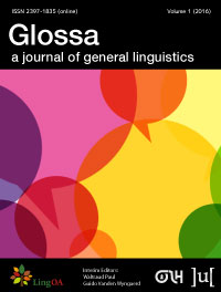 Glossa: a journal of general linguistics template (Ubiquity Press)