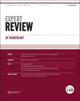 Expert Review of Hematology template (Taylor and Francis)
