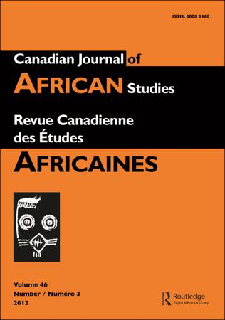 Canadian Journal of African Studies / Revue canadienne des études africaines template (Taylor and Francis)