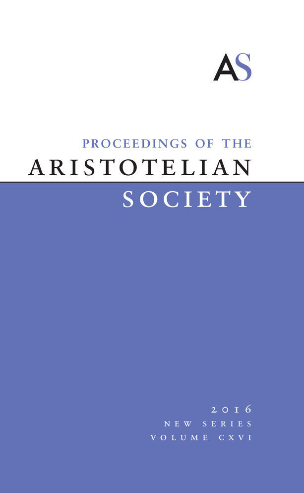 Proceedings of the Aristotelian Society