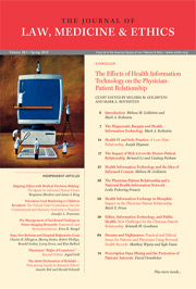 The Journal of Law, Medicine & Ethics template ( Medicine & Ethics)