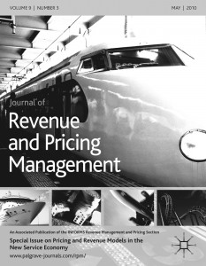 Journal of Revenue and Pricing Management template (Springer)