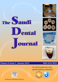 The Saudi Dental Journal template (Elsevier)