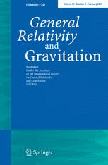 General Relativity and Gravitation template (Springer)