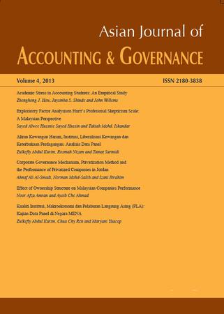 Asian Journal of Accounting and Governance