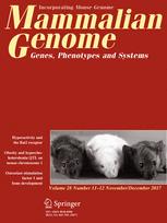 Mammalian Genome template (Springer)