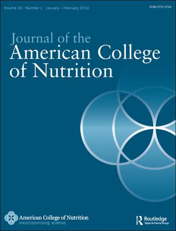 Journal of the American College of Nutrition template (Taylor and Francis)