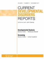 Current Developmental Disorders Reports template (Springer)