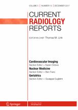 Current Radiology Reports template (Springer)