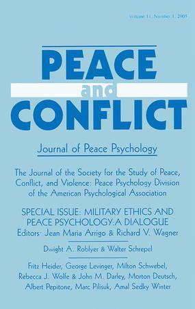 Peace and Conflict: Journal of Peace Psychology template (Taylor and Francis)