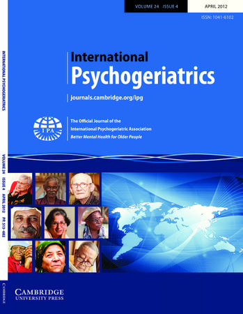 International Psychogeriatrics template (Cambridge University Press)