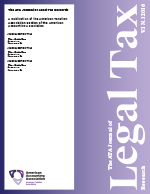 The ATA Journal of Legal Tax Research template (American Accounting Association)