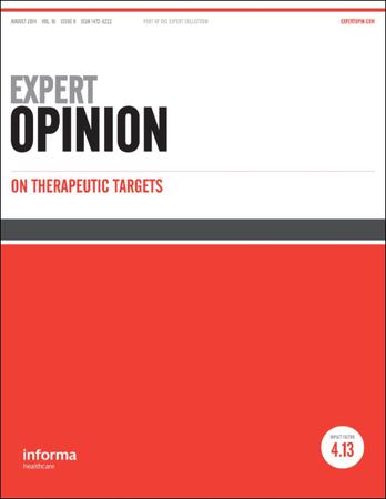 Expert Opinion on Therapeutic Targets template (Taylor and Francis)