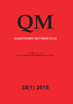 Quaestiones Mathematicae template (Taylor and Francis)