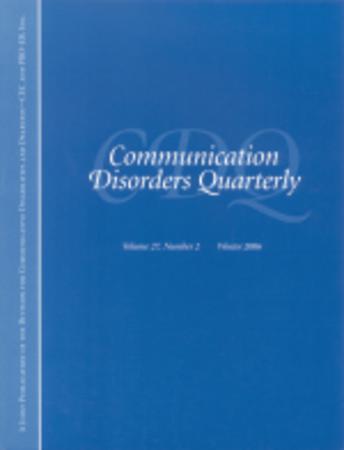 Communication Disorders Quarterly