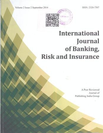 International Journal of Banking, Risk and Insurance