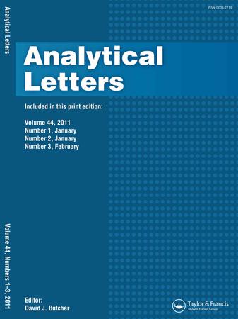 Analytical Letters template (Taylor and Francis)