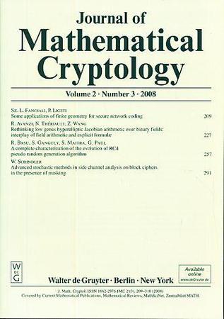 Journal of Mathematical Cryptology template (De Gruyter)