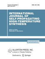 International Journal of Self-Propagating High-Temperature Synthesis template (Springer)