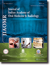 Journal of Indian Academy of Oral Medicine and Radiology  template (Medknow)