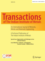 Transactions of the Indian Institute of Metals template (Springer)