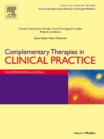 Complementary Therapies in Clinical Practice template (Elsevier)