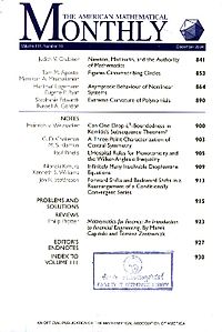 American Mathematical Monthly template (Mathematical Association of America)