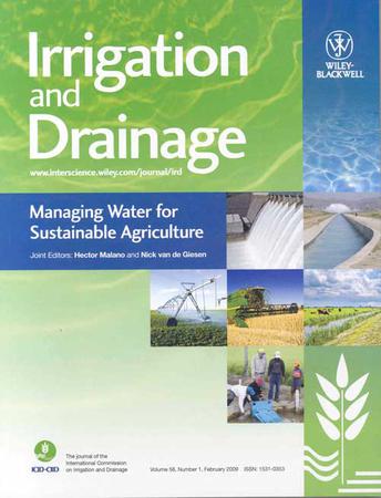 Irrigation and Drainage template (Wiley)