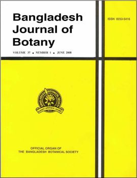 Bangladesh Journal of Botany - Full paper template (Bangladesh Botanical Society)