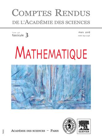 Comptes Rendus Mathematique template (Elsevier)