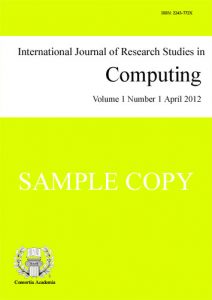 International Journal of Research Studies in Computing (IJRSC) template (Consortia Academia)